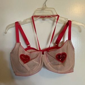 Victorias Secret Dream Angels Unlined Valentine Bra and Panty set